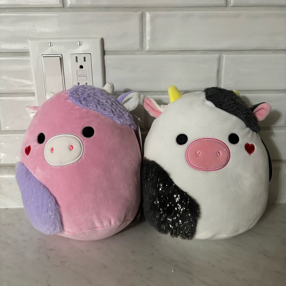 Connor the Cow & Patty the Cow Select Series Valentines Day Squishmallow Set